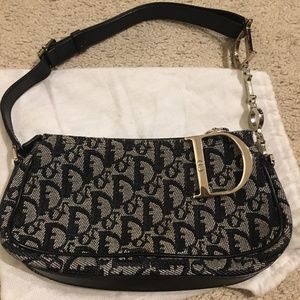 100% Authentic Christian Dior Canvas Handbag